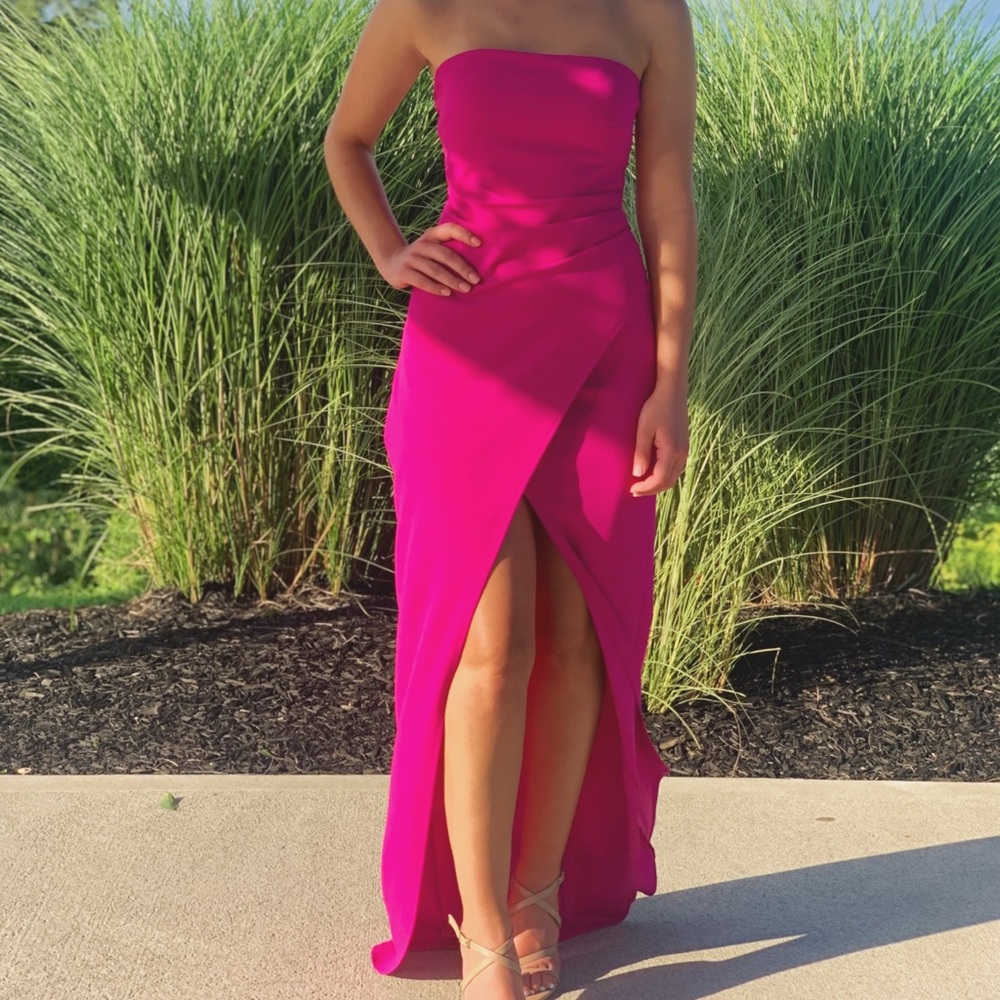 Windsor Fuchsia One Shoulder Dress